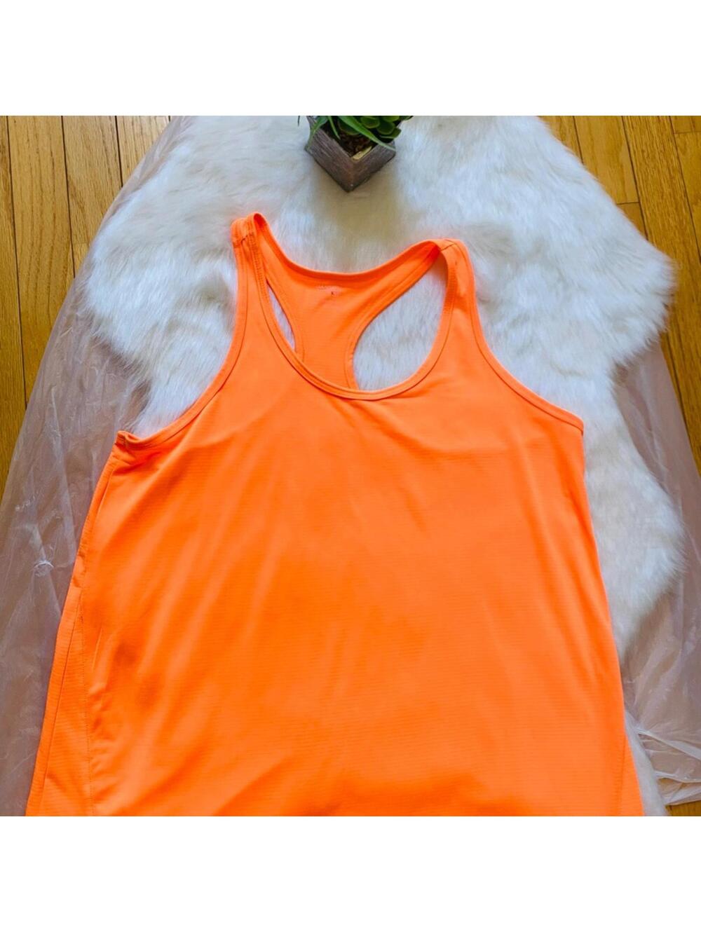 Danskin Orange Racerback Athletic Tank Top XL